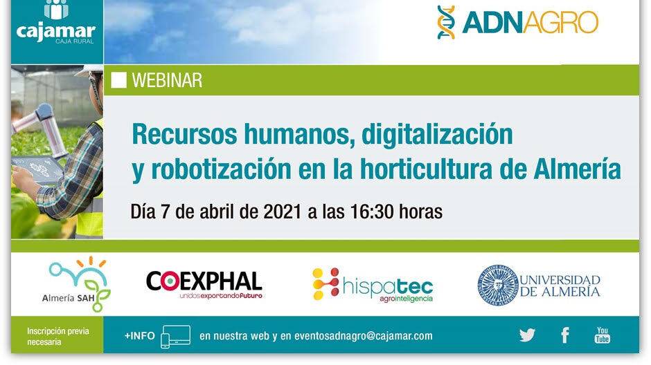 Recursos humanos, digitalización y robotización en la horticultura de Almería