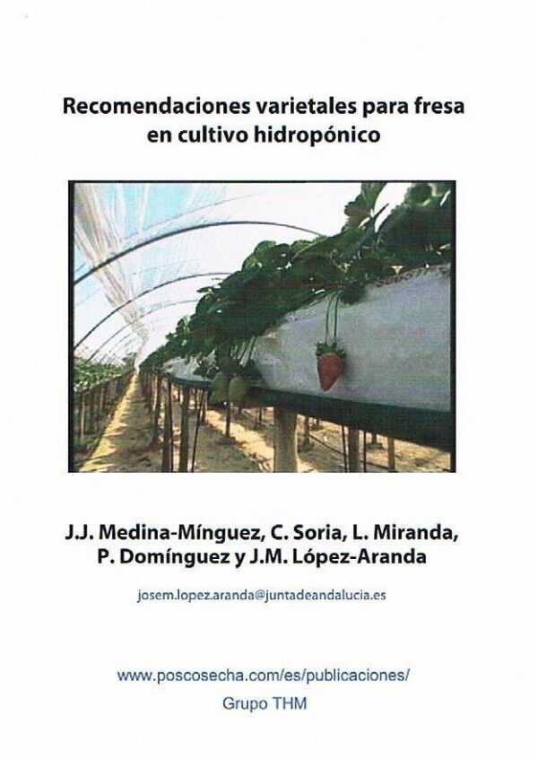 Recomendaciones varietales para fresa en cultivo hidropónico
