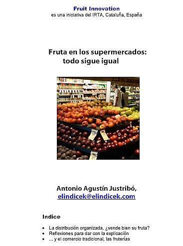 Fruta en los supermercados: todo sigue igual
