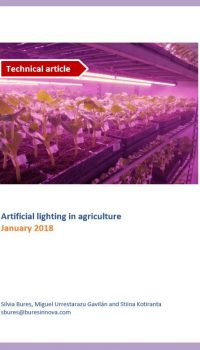 Artificial light in agriculture